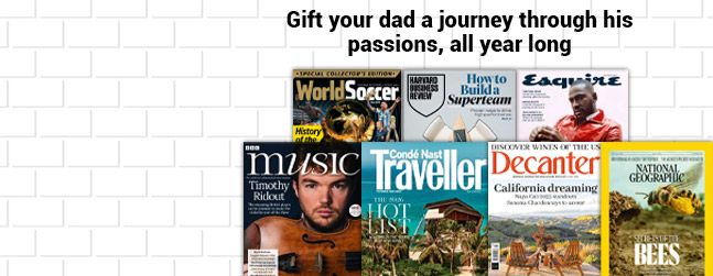 Gift your dad a journey, all year long!